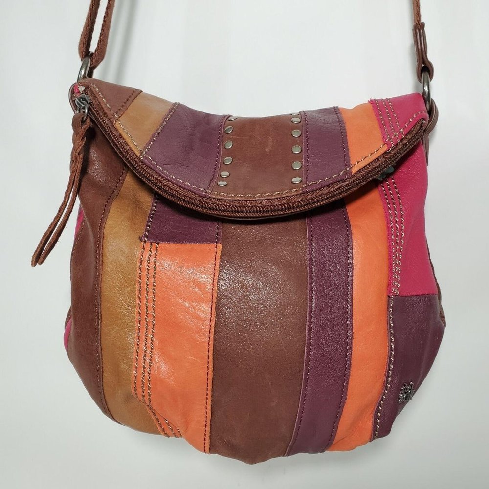 The Sak Leather Patchwork Color Block Crossbody St